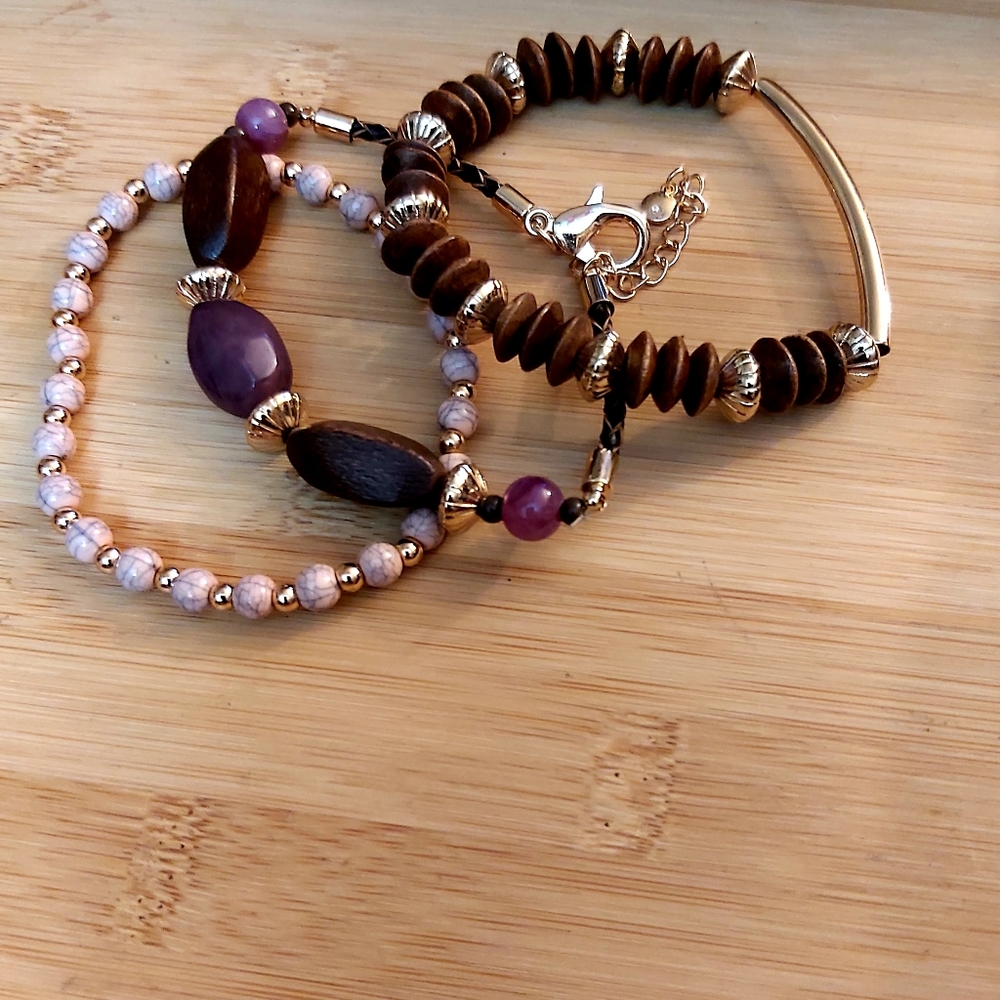 Stunning Boho Stretch Bracelet Stack - image 7